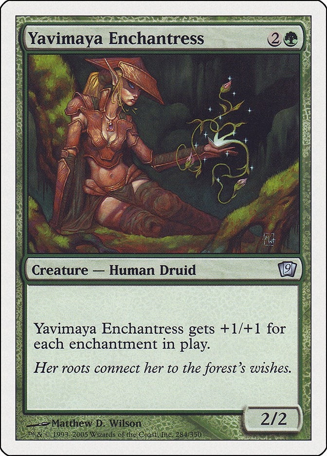 Image for Yavimaya Enchantress (9th Edition) (284) - Magic: The Gathering