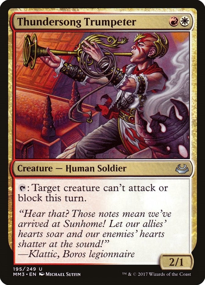 Image for Thundersong Trumpeter (Modern Masters 2017) (195) - Magic: The Gathering