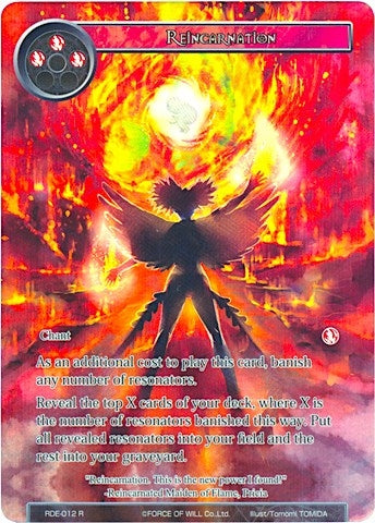 Image for Reincarnation (Full Art) (Return of the Dragon Emperor) (RDE-012) - Force of Will