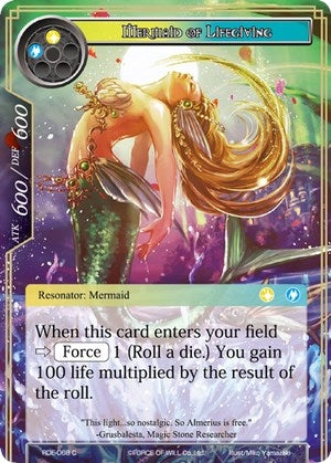 Image for Mermaid of Lifegiving (Return of the Dragon Emperor) (RDE-068) - Force of Will
