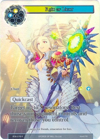 Image for Rain of Light (Full Art) (Return of the Dragon Emperor) (RDE-078) - Force of Will