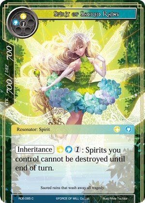 Image for Spirit of Sacred Rains (Return of the Dragon Emperor) (RDE-085) - Force of Will