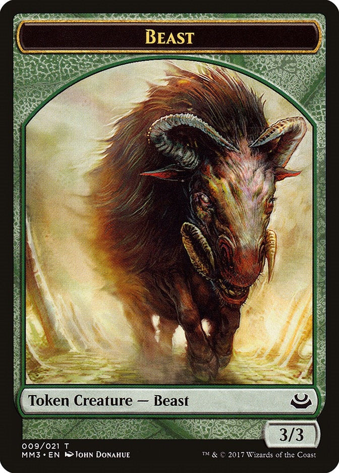 Image for Beast Token (009) (Modern Masters 2017) (9) - Magic: The Gathering