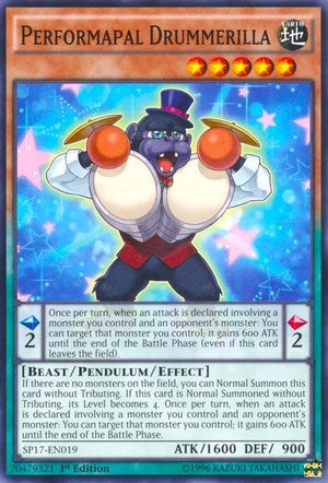 Image for Performapal Drummerilla (Star Pack - Battle Royal) (SP17-EN019) - YuGiOh