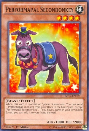 Image for Performapal Secondonkey (Star Pack - Battle Royal) (SP17-EN025) - YuGiOh