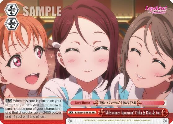 Image for "Midsummer Aquarium" Chika & Riko & You (Love Live! Sunshine!!) (LSS/W45-TE15 TD) - Weiss Schwarz