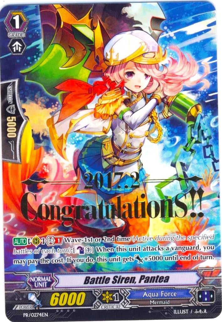 Image for Battle Siren, Pantea (Hot Stamped) (Promo Cards) (PR/0274EN) - Cardfight Vanguard