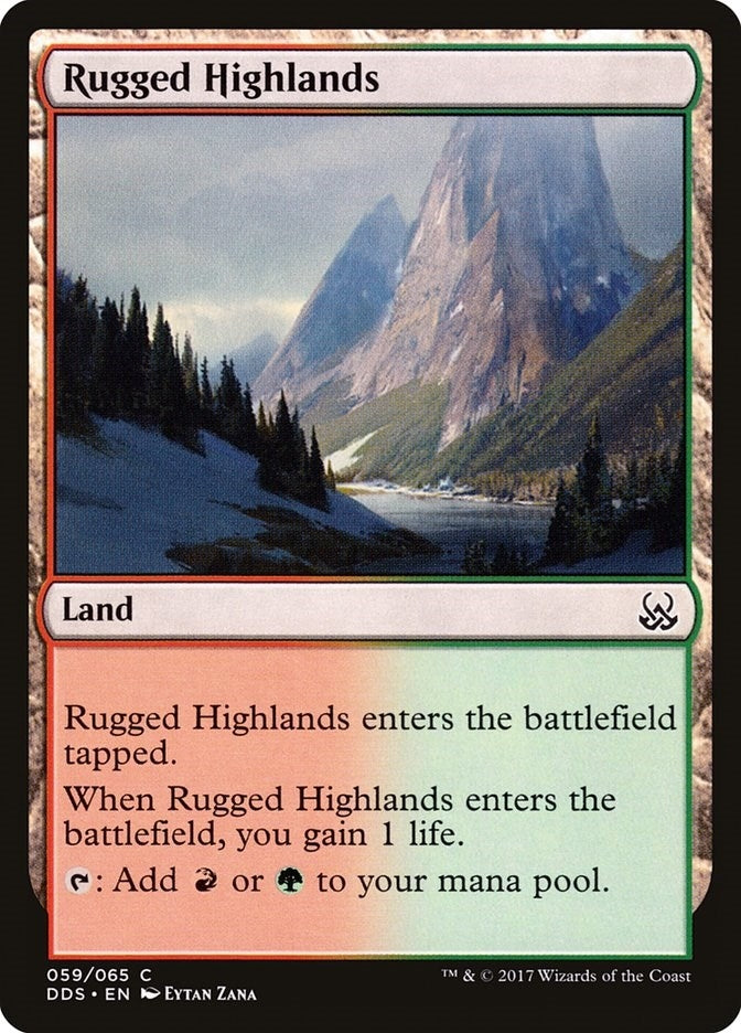 Image for Rugged Highlands (Duel Decks: Mind vs. Might) (59) - Magic: The Gathering