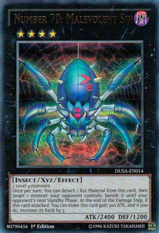 Image for Number 70: Malevolent Sin (Duelist Saga) (DUSA-EN014) - YuGiOh