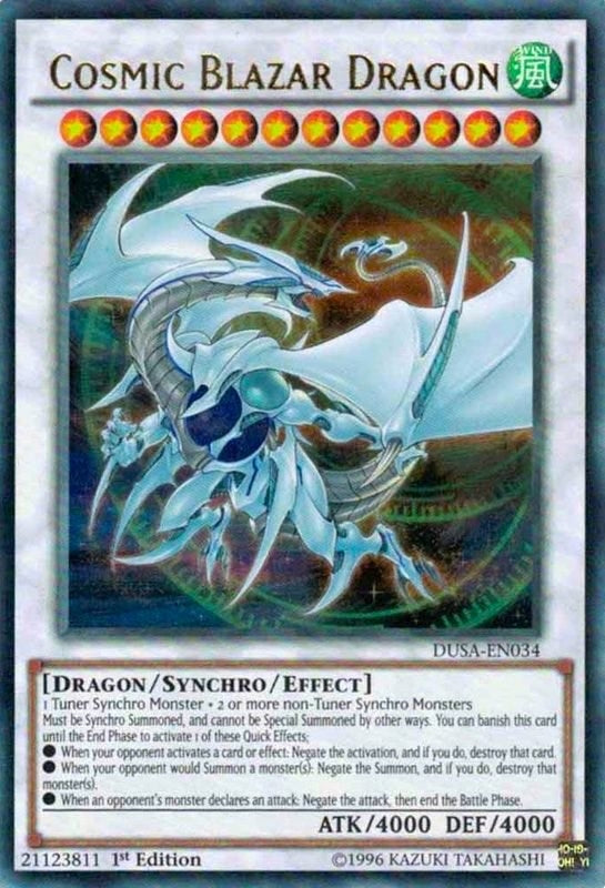 Image for Cosmic Blazar Dragon (Duelist Saga) (DUSA-EN034) - YuGiOh