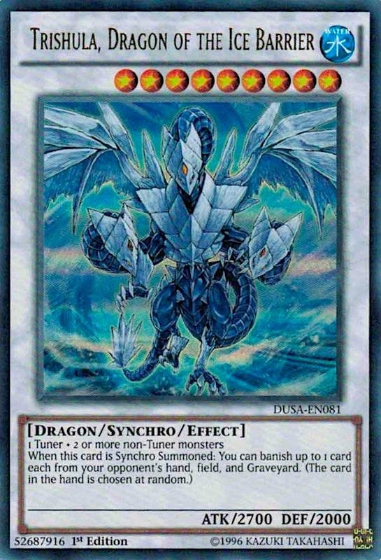 Image for Trishula, Dragon of the Ice Barrier (Duelist Saga) (DUSA-EN081) - YuGiOh