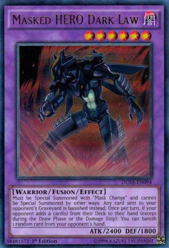 Image for Masked HERO Dark Law (Duelist Saga) (DUSA-EN094) - YuGiOh