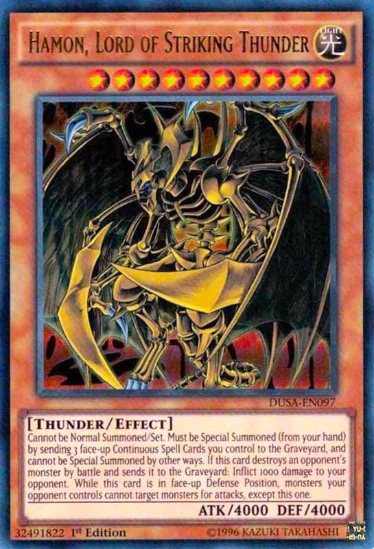 Image for Hamon, Lord of Striking Thunder (Duelist Saga) (DUSA-EN097) - YuGiOh