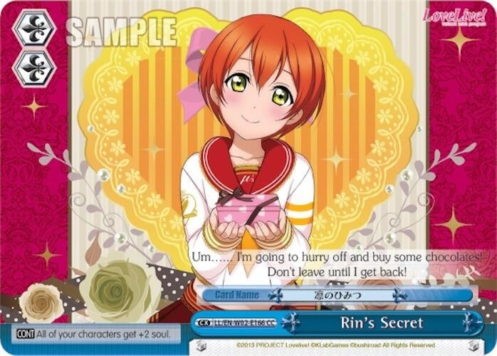 Image for Rin's Secret (Love Live! DX Vol.2) (LL/EN-W02-E166 CC) - Weiss Schwarz