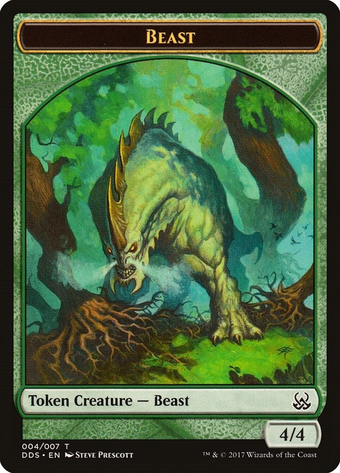 Image for Beast Token (Duel Decks: Mind vs. Might) (4) - Magic: The Gathering