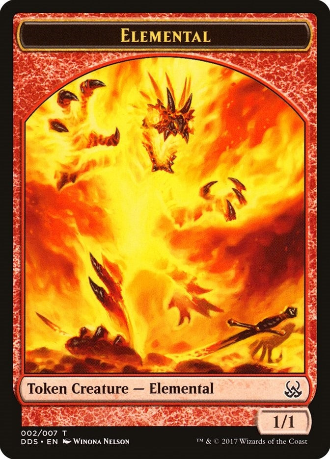 Image for Elemental Token (Duel Decks: Mind vs. Might) (2) - Magic: The Gathering