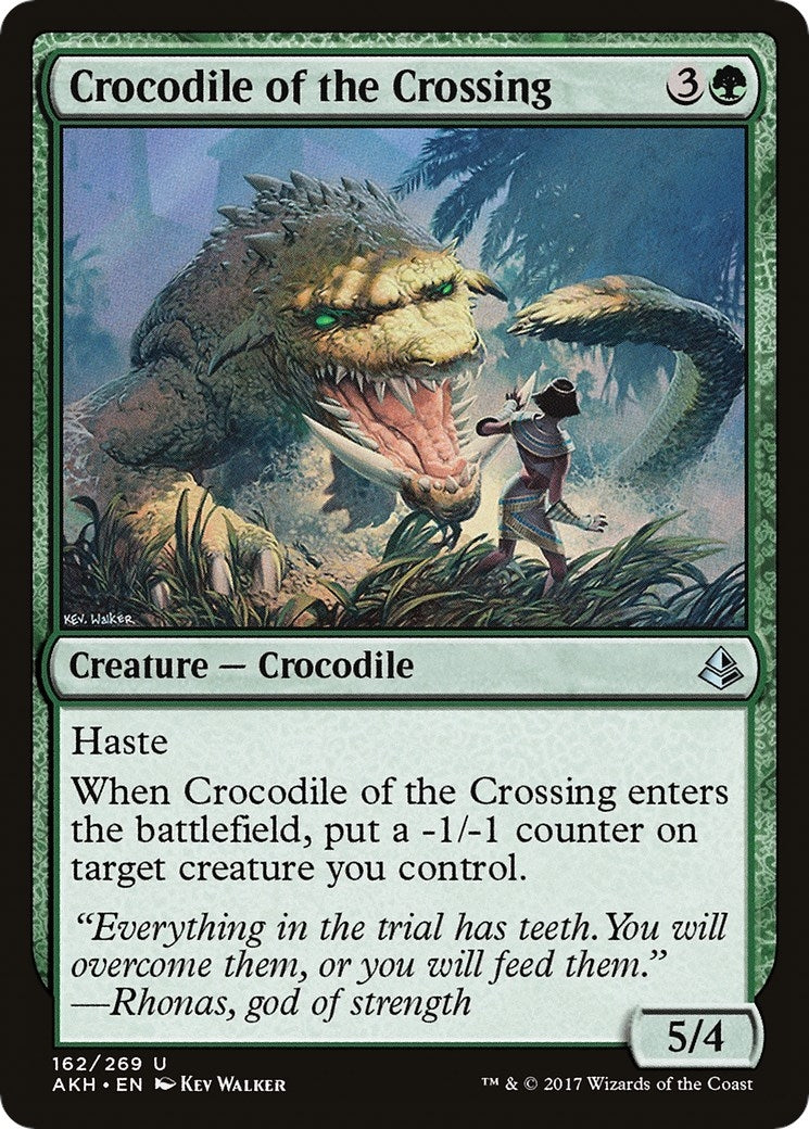 Image for Crocodile of the Crossing (Amonkhet) (162) - Magic: The Gathering