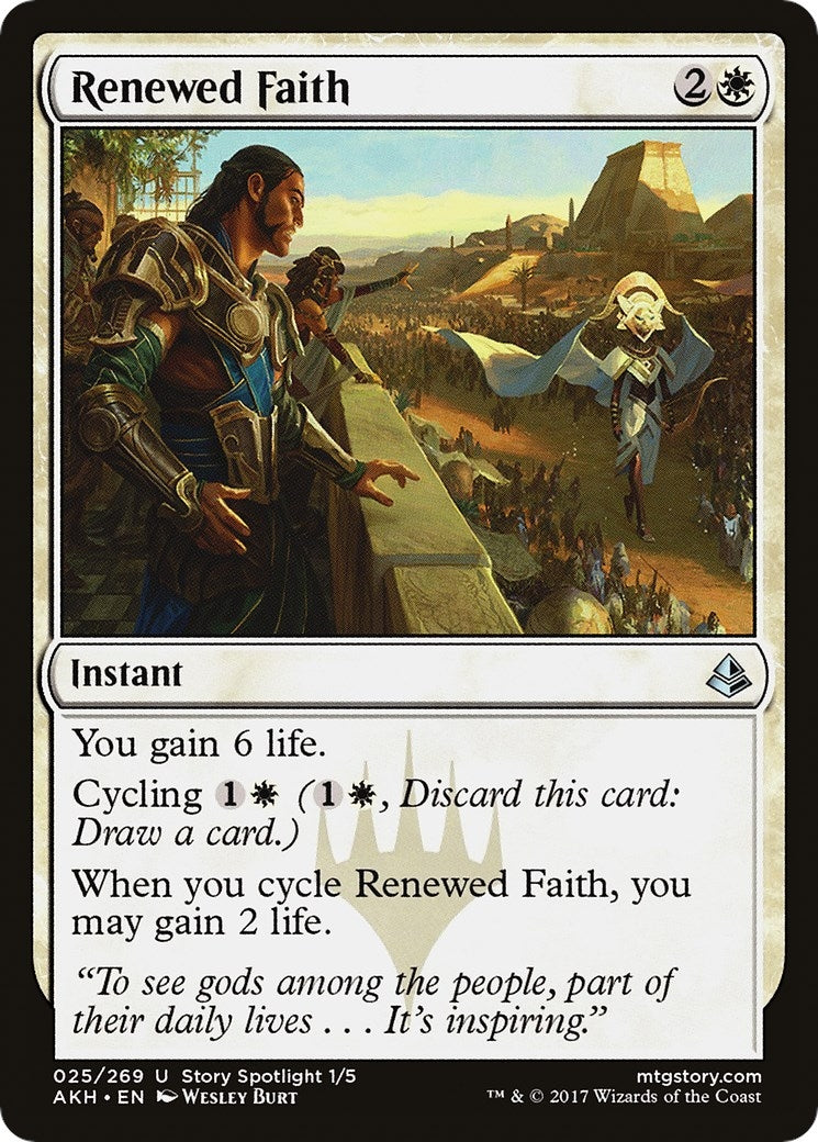 Image for Renewed Faith (Amonkhet) (25) - Magic: The Gathering