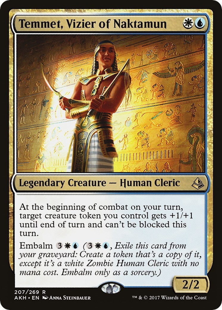 Image for Temmet, Vizier of Naktamun (Amonkhet) (207) - Magic: The Gathering