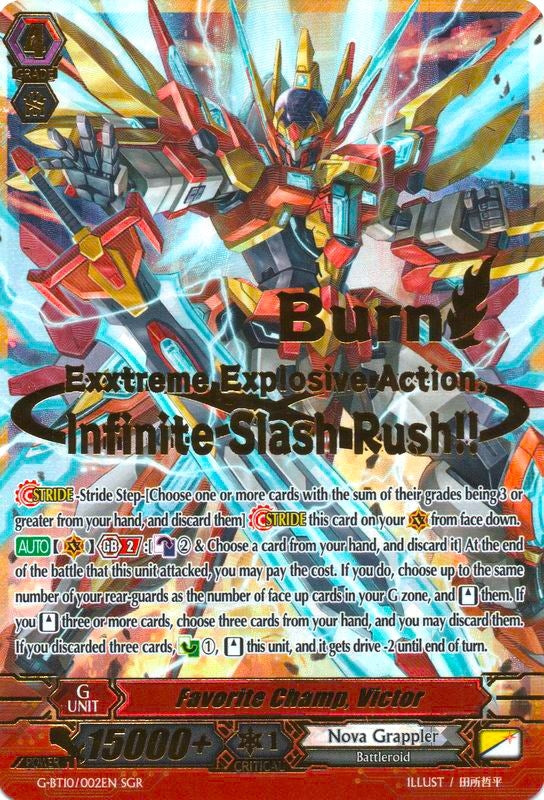Image for Favorite Champ, Victor (SGR) (G-BT10: Raging Clash of the Blade Fangs) (G-BT10/002EN) - Cardfight Vanguard