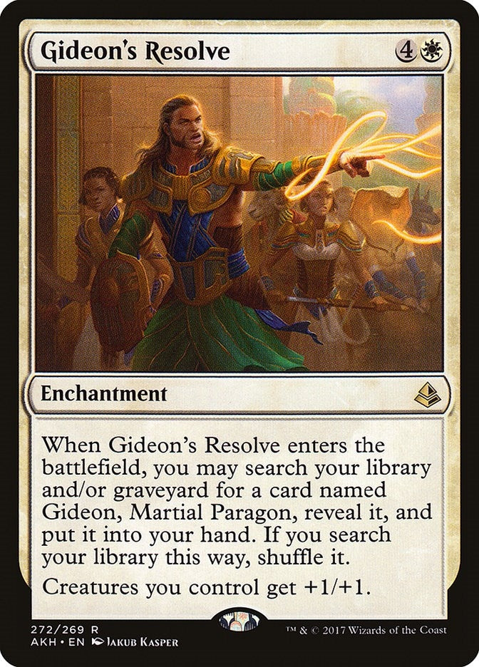 Image for Gideon's Resolve (Amonkhet) (272) - Magic: The Gathering