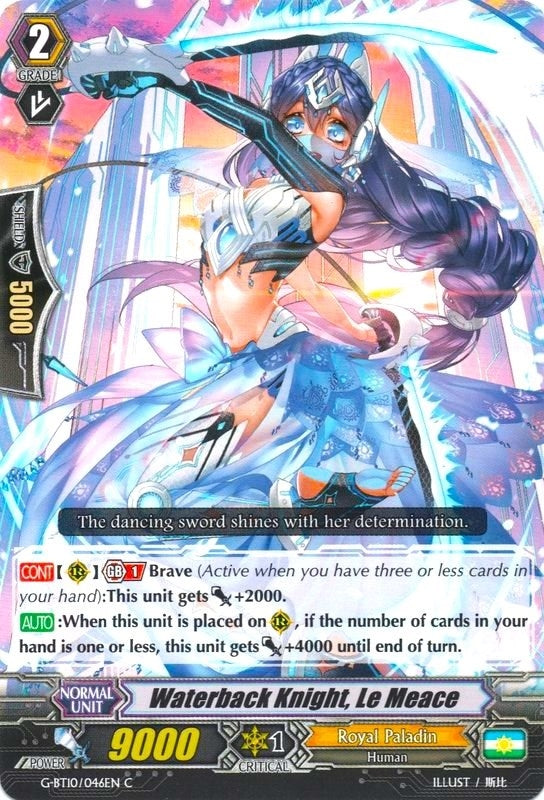Image for Waterback Knight, Le Meace (G-BT10: Raging Clash of the Blade Fangs) (G-BT10/046EN) - Cardfight Vanguard