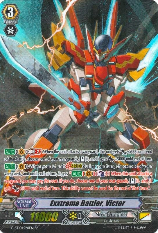 Image for Exxtreme Battler, Victor (SP) (G-BT10: Raging Clash of the Blade Fangs) (G-BT10/S20EN) - Cardfight Vanguard
