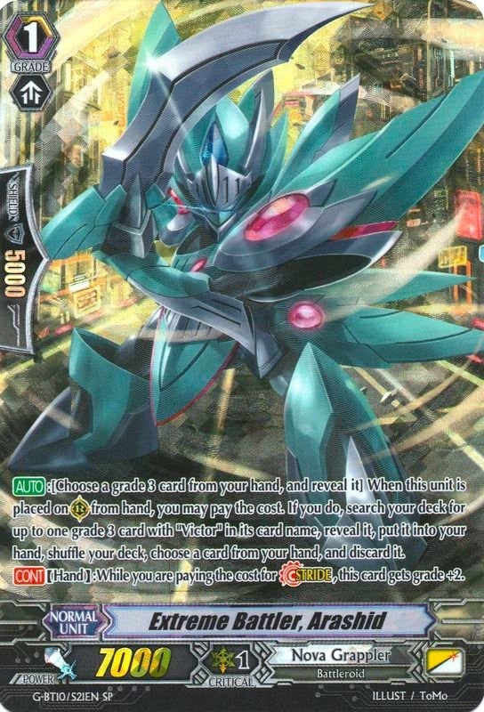 Image for Extreme Battler, Arashid (SP) (G-BT10: Raging Clash of the Blade Fangs) (G-BT10/S21EN) - Cardfight Vanguard