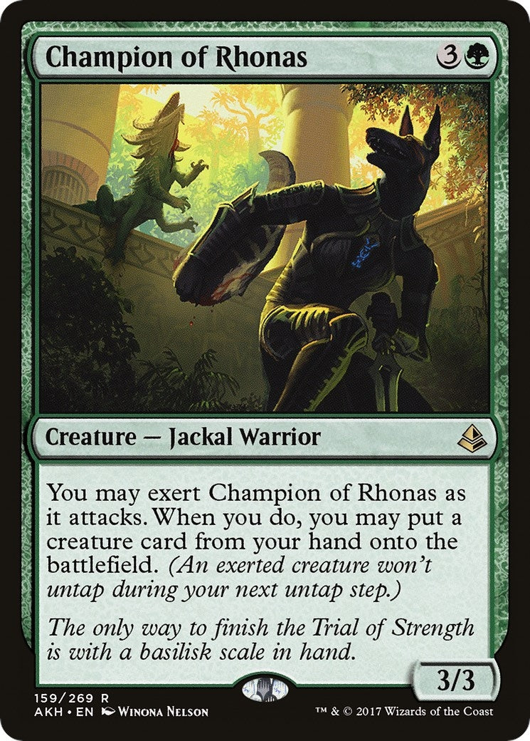 Image for Champion of Rhonas (Amonkhet) (159) - Magic: The Gathering