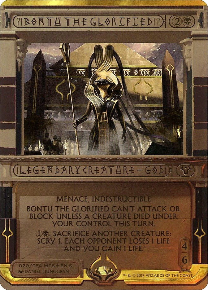 Image for Bontu the Glorified (Masterpiece Series: Amonkhet Invocations) (20) - Magic: The Gathering