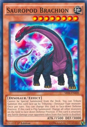 Image for Sauropod Brachion (Structure Deck: Dinosmasher's Fury) (SR04-EN008) - YuGiOh