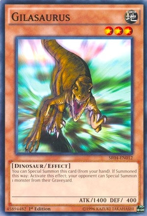Image for Gilasaurus (Structure Deck: Dinosmasher's Fury) (SR04-EN012) - YuGiOh