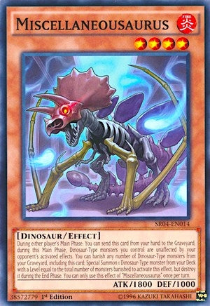 Image for Miscellaneousaurus (Structure Deck: Dinosmasher's Fury) (SR04-EN014) - YuGiOh