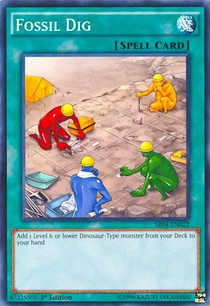 Image for Fossil Dig (Structure Deck: Dinosmasher's Fury) (SR04-EN022) - YuGiOh