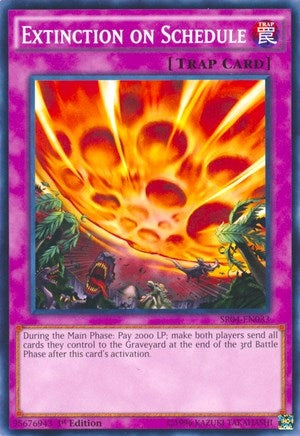 Image for Extinction on Schedule (Structure Deck: Dinosmasher's Fury) (SR04-EN033) - YuGiOh