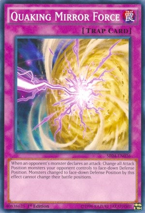 Image for Quaking Mirror Force (Structure Deck: Dinosmasher's Fury) (SR04-EN036) - YuGiOh
