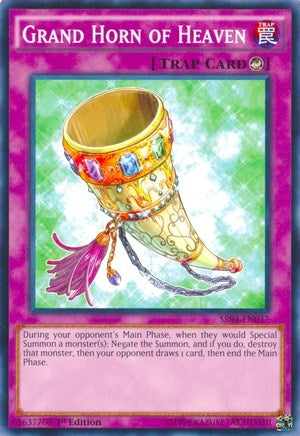 Image for Grand Horn of Heaven (Structure Deck: Dinosmasher's Fury) (SR04-EN037) - YuGiOh