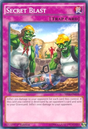 Image for Secret Blast (Structure Deck: Dinosmasher's Fury) (SR04-EN038) - YuGiOh
