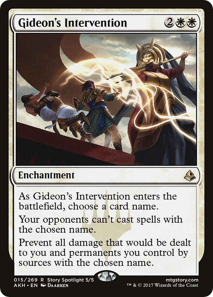 Image for Gideon's Intervention (Amonkhet) (15) - Magic: The Gathering