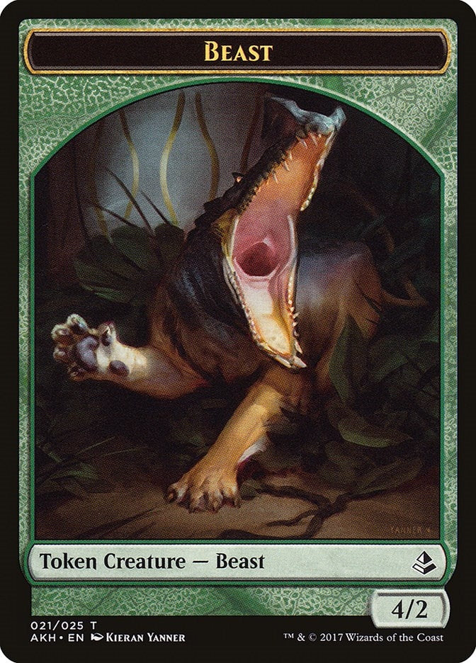 Image for Beast Token (Amonkhet) (21) - Magic: The Gathering