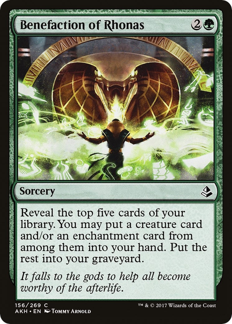 Image for Benefaction of Rhonas (Amonkhet) (156) - Magic: The Gathering