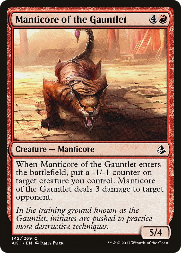 Image for Manticore of the Gauntlet (Amonkhet) (142) - Magic: The Gathering