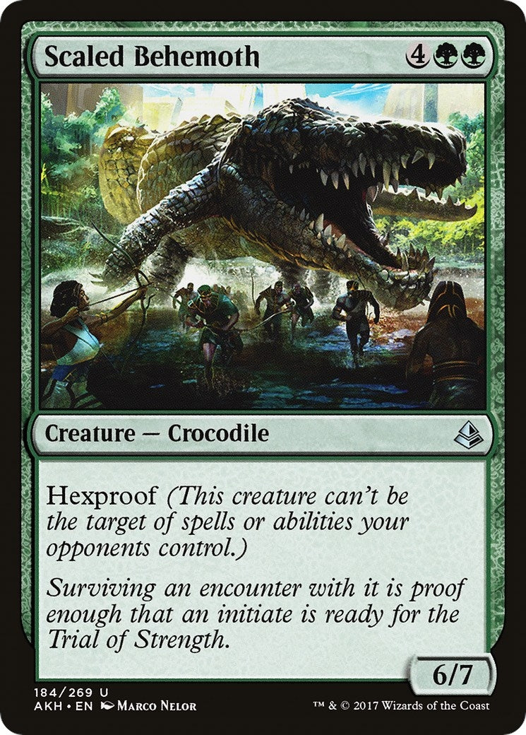 Image for Scaled Behemoth (Amonkhet) (184) - Magic: The Gathering