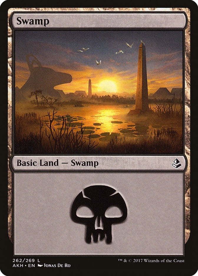Image for Swamp (262) (Amonkhet) (262) - Magic: The Gathering