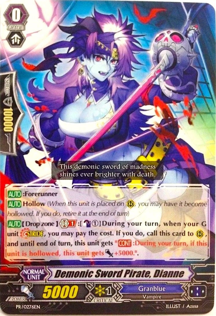 Image for Demonic Sword Pirate, Dianne (Promo Cards) (PR/0276EN) - Cardfight Vanguard