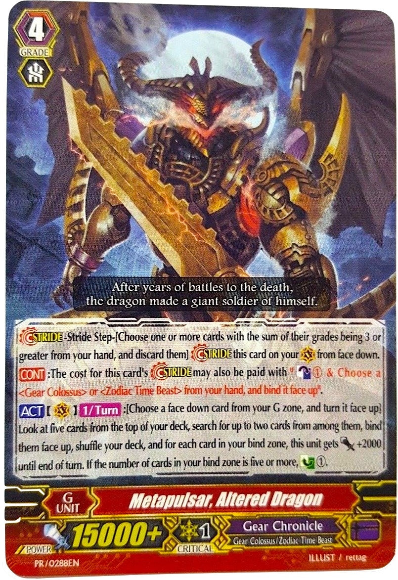 Image for Metapulsar, Altered Dragon (Promo Cards) (PR/0288EN) - Cardfight Vanguard