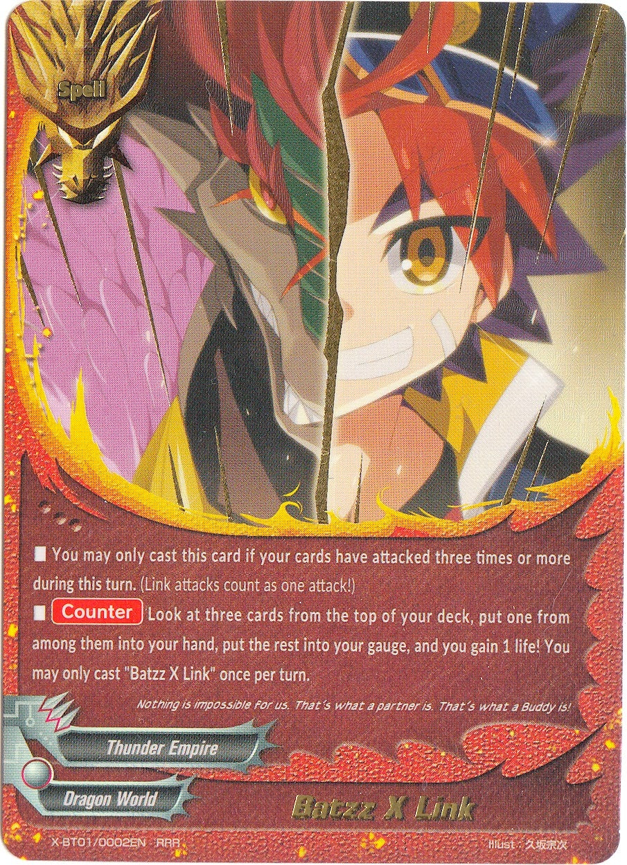 Image for Batzz x Link (The Dark Lord's Rebirth!) (X-BT01/0002EN) - Future Card BuddyFight