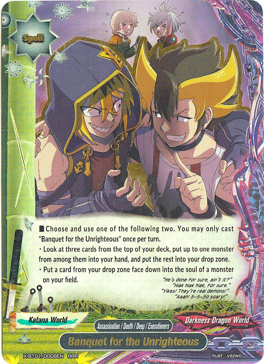 Image for Banquet for the Unrighteous (The Dark Lord's Rebirth!) (X-BT01/0008EN) - Future Card BuddyFight