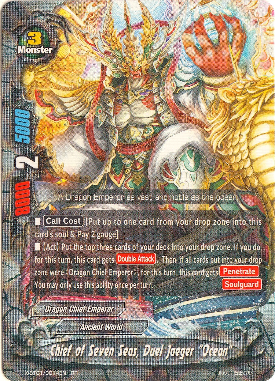 Image for Chief of Seven Seas, Duel Jaeger "Ocean" (The Dark Lord's Rebirth!) (X-BT01/0014EN) - Future Card BuddyFight