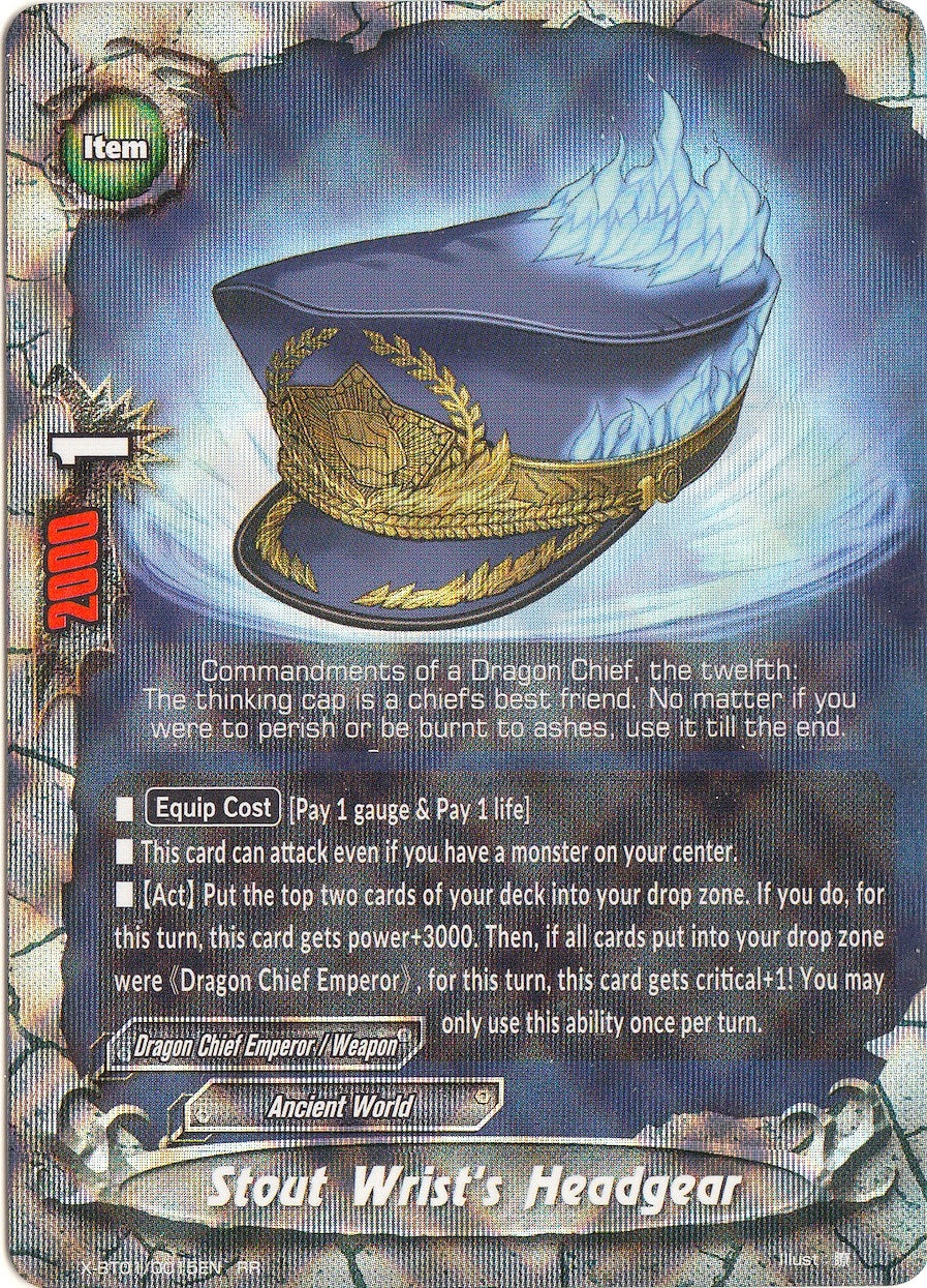 Image for Stout Wrist's Headgear (The Dark Lord's Rebirth!) (X-BT01/0015EN) - Future Card BuddyFight